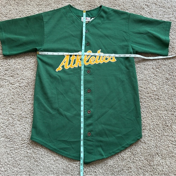 Teamwork Athletic Apparel Vintage Athletics Green Embroidered Jersey Size 38-40 - Picture 10 of 11